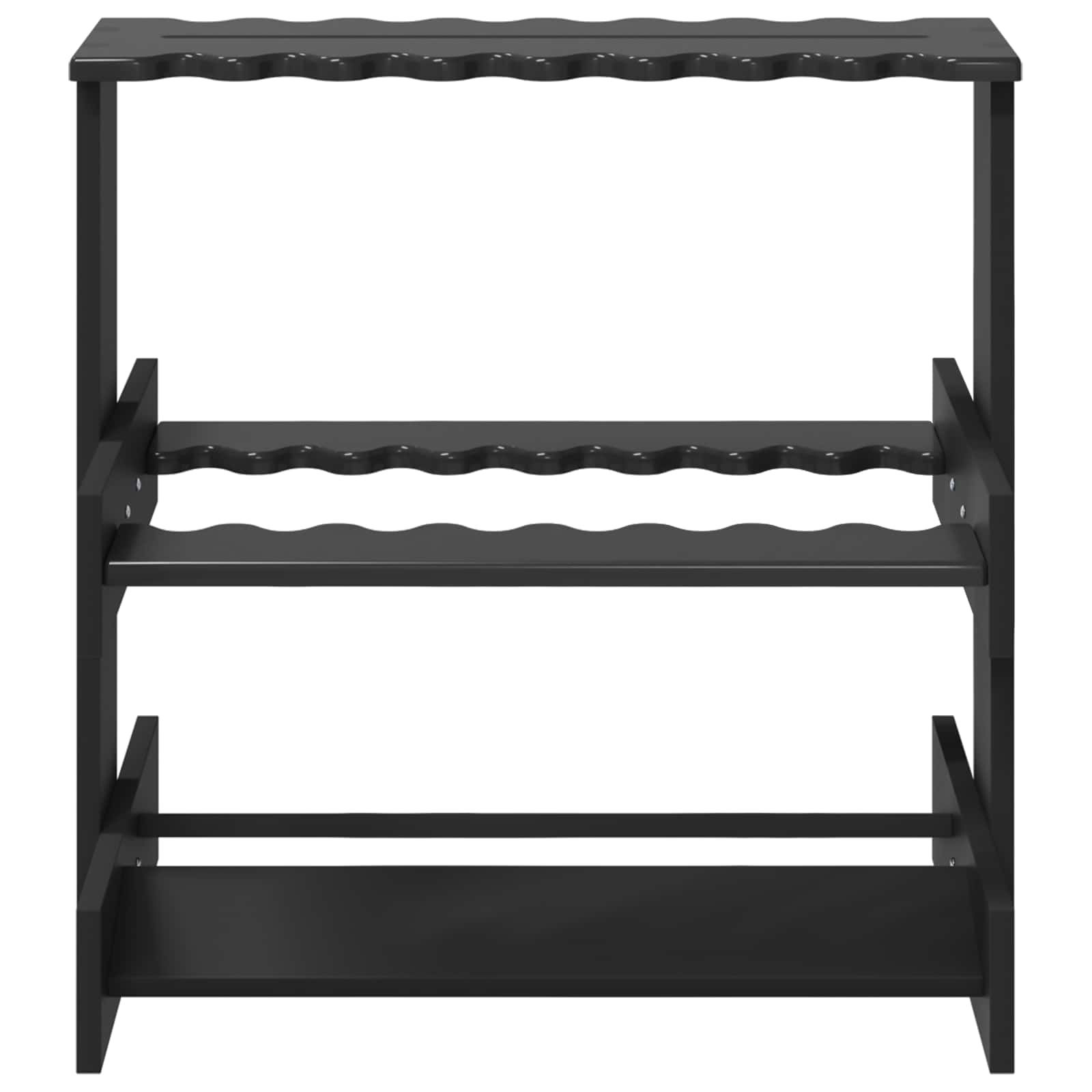 Biljartkeu standaard Bewerkt hout 60 x 35 x 60 cm Zwart
