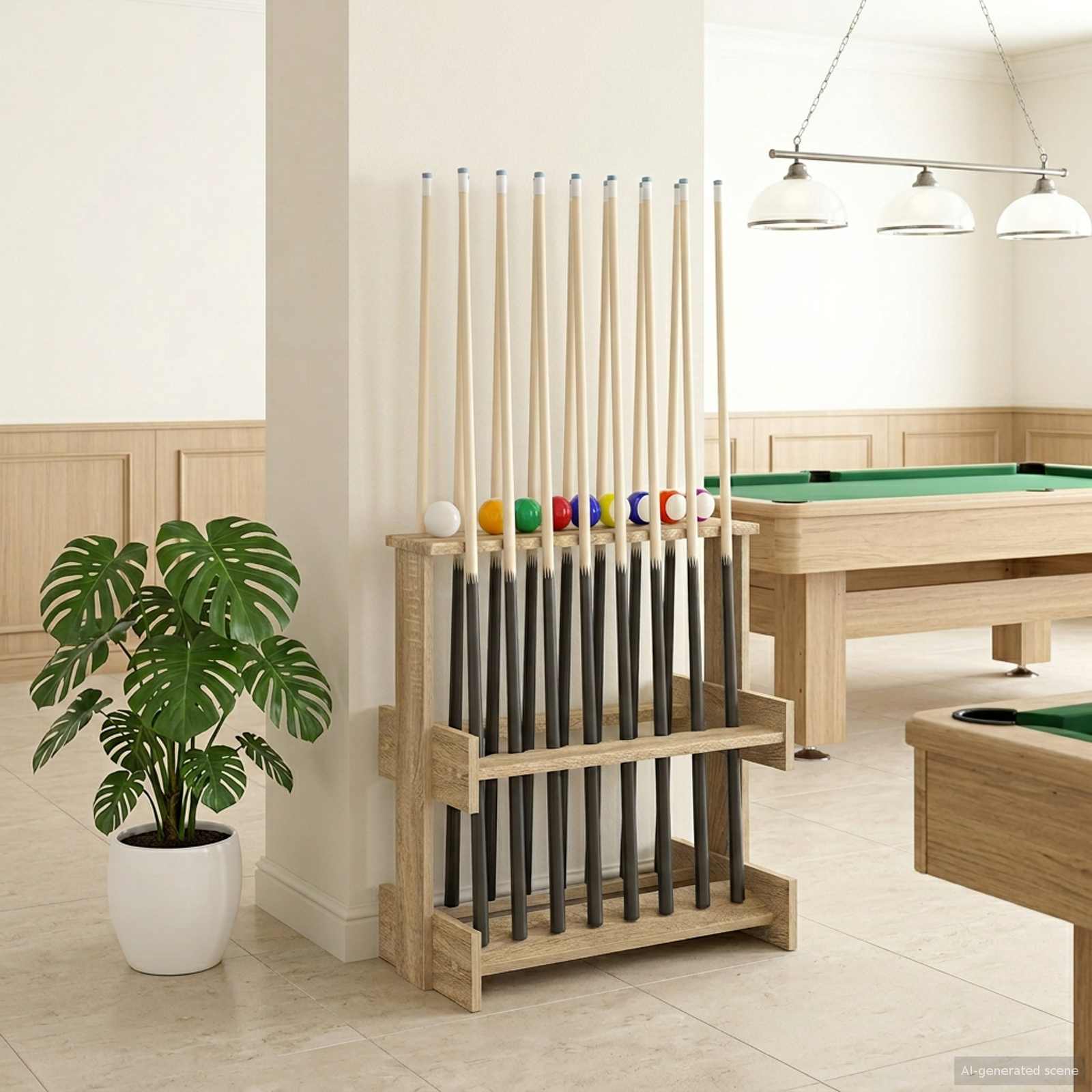 Biljartkeu standaard Bewerkt hout 60 x 35 x 60 cm Sonoma