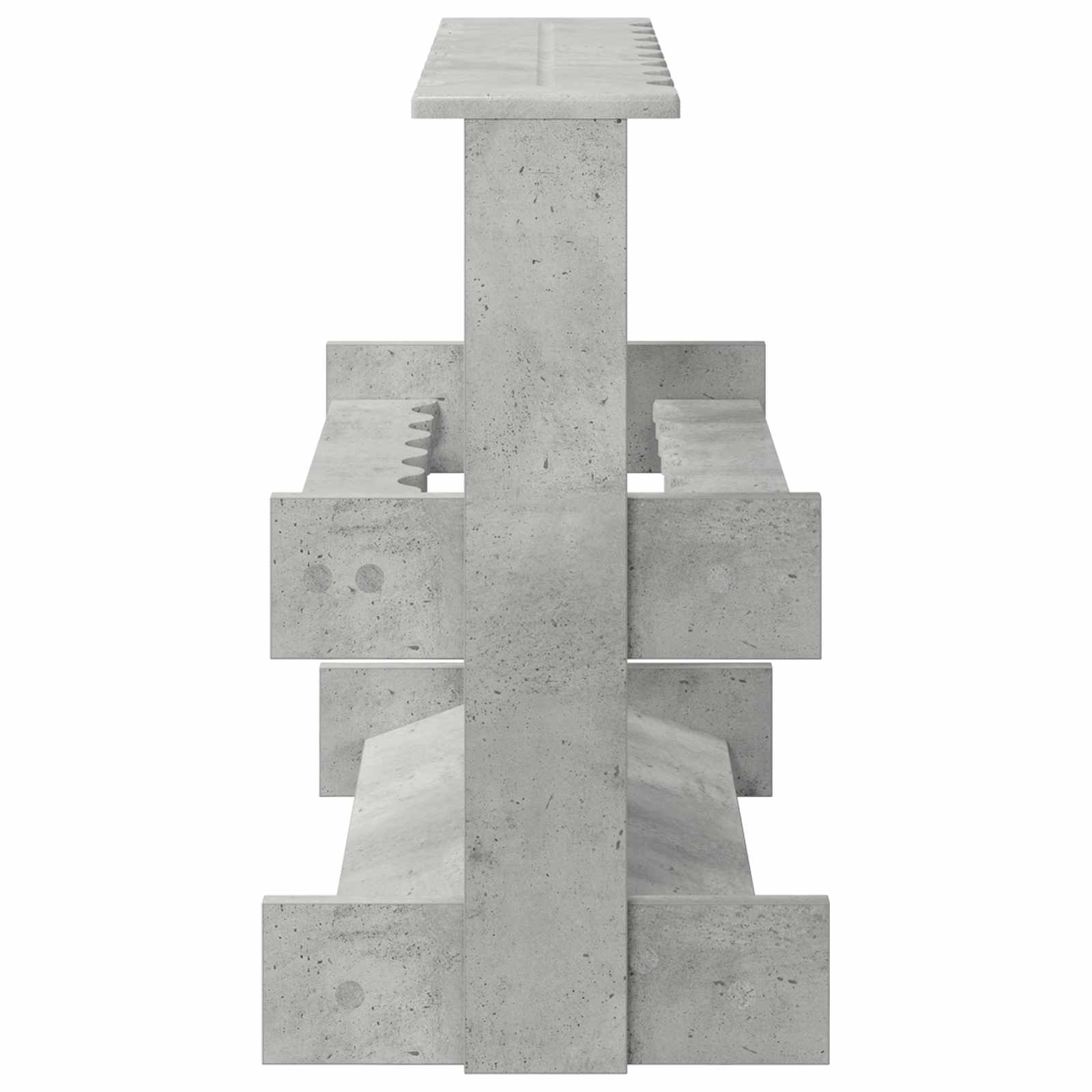 Biljartkeu standaard Bewerkt hout 60 x 35 x 60 cm Betongrijs