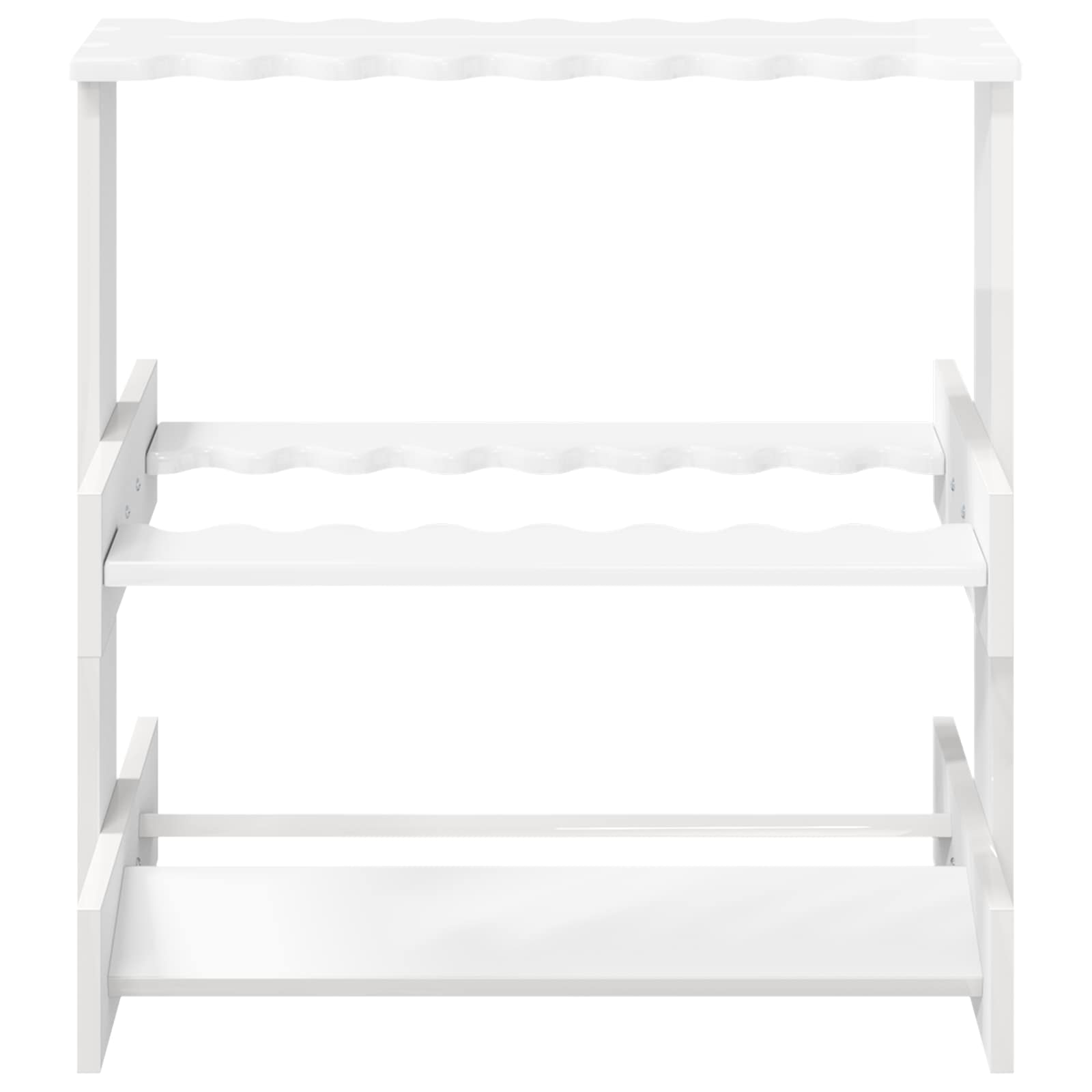 Biljartkeu standaard Bewerkt hout 60 x 35 x 60 cm Glanzend Wit