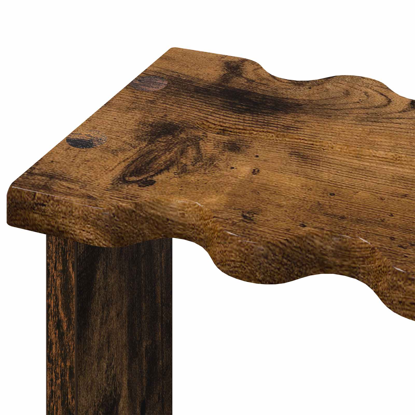 Biljartkeu standaard Bewerkt hout 60 x 35 x 60 cm Gerookt eiken