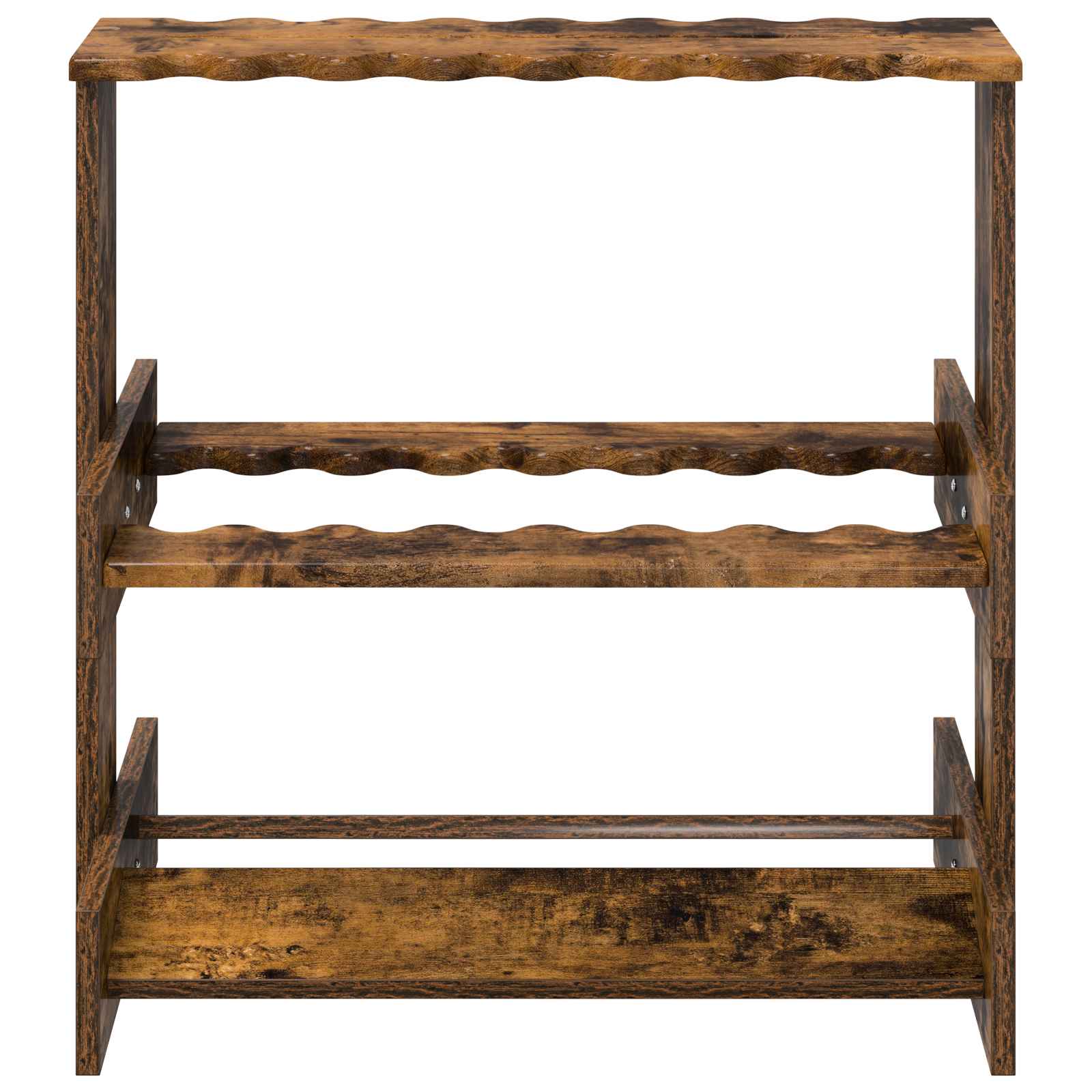 Biljartkeu standaard Bewerkt hout 60 x 35 x 60 cm Gerookt eiken
