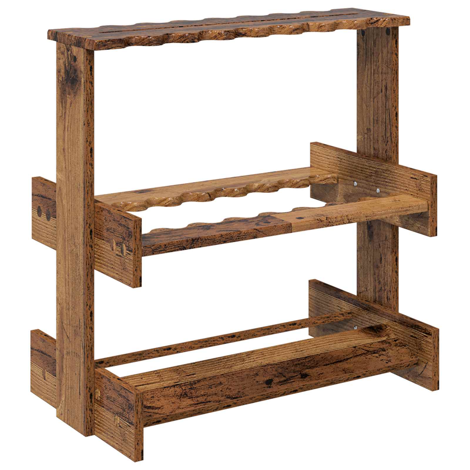 Biljartkeu standaard Bewerkt hout 60 x 35 x 60 cm Oud hout