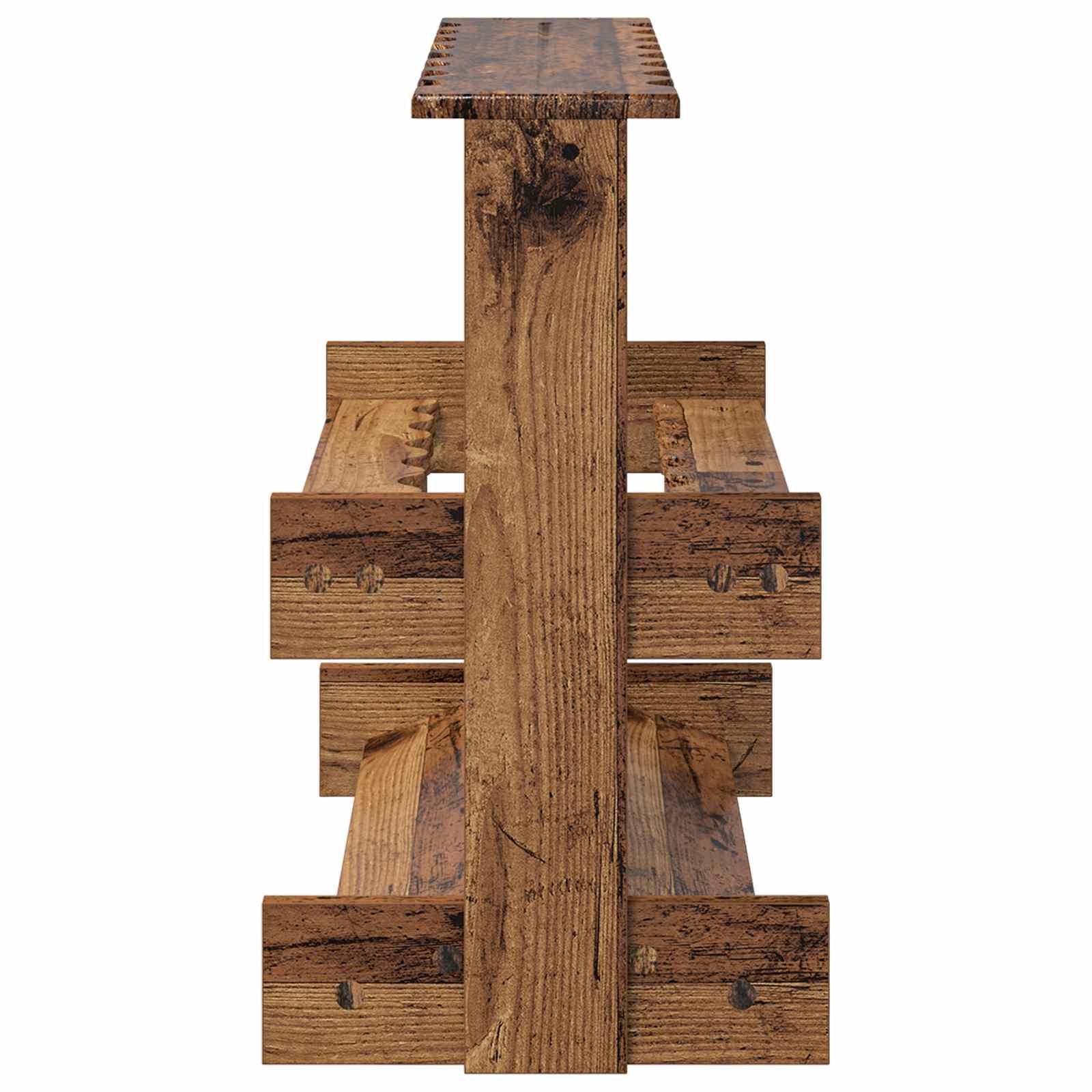 Biljartkeu standaard Bewerkt hout 60 x 35 x 60 cm Oud hout