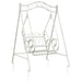 Schommelbank Staal 113 x 121,5 x 168 cm Antiek wit
