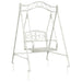 Schommelbank Staal 113 x 121,5 x 168 cm Antiek wit