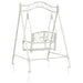 Schommelbank Staal 113 x 121,5 x 168 cm Antiek wit