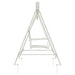 Schommelbank Staal 113 x 121,5 x 168 cm Antiek wit