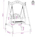 Schommelbank Staal 113 x 121,5 x 168 cm Antiek wit
