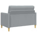 Bankenset met opbergruimte 2 st Lichtgrijs Polyester