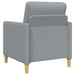 Bankenset met opbergruimte 2 st Lichtgrijs Polyester