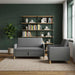Bankenset met opbergruimte 2 st Donkergrijs Polyester