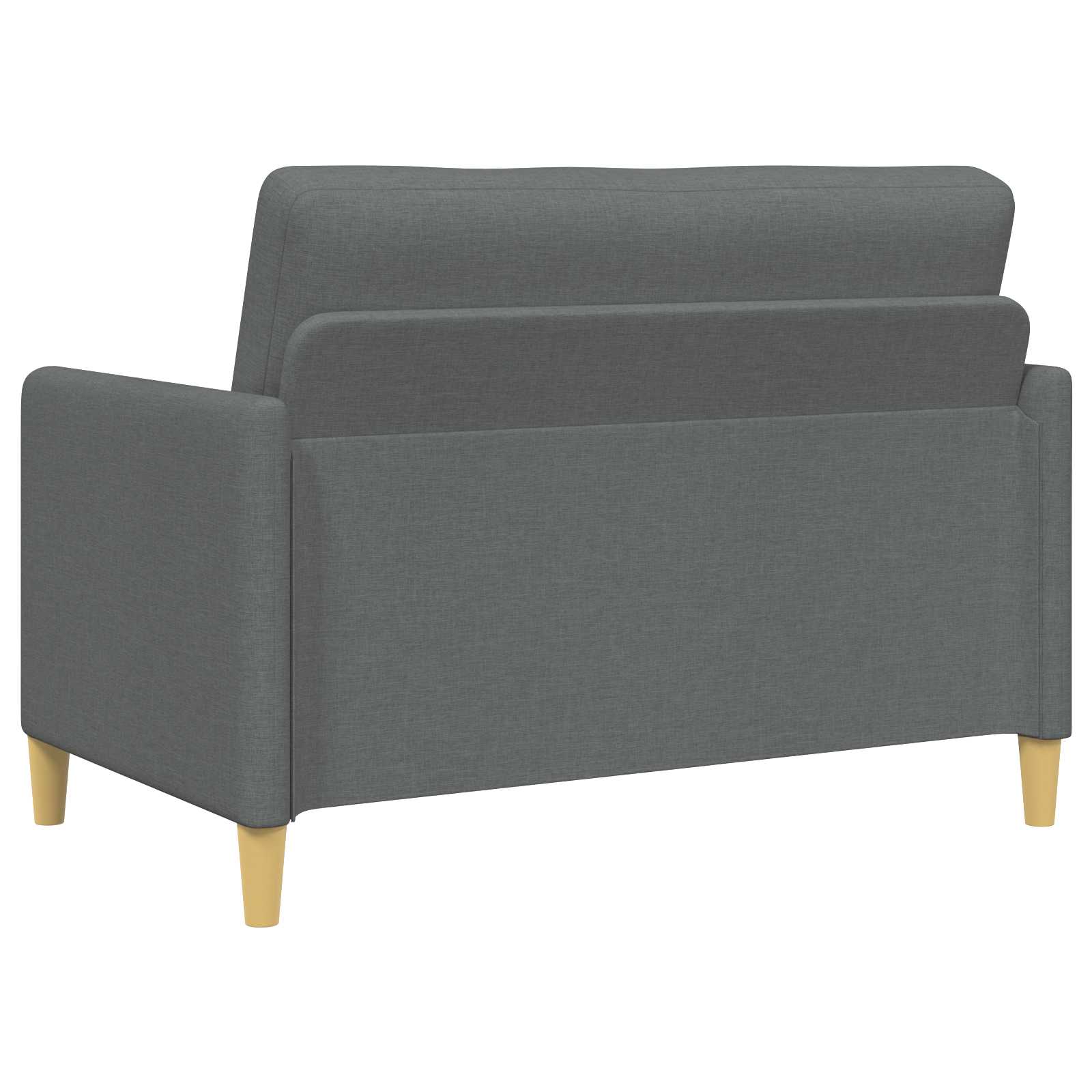Bankenset met opbergruimte 2 st Donkergrijs Polyester