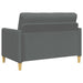Bankenset met opbergruimte 2 st Donkergrijs Polyester