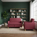 Bankenset met opbergruimte 2 st Wijnrood Polyester