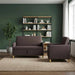 Bankenset met opbergruimte 2 st Donkerbruin Polyester