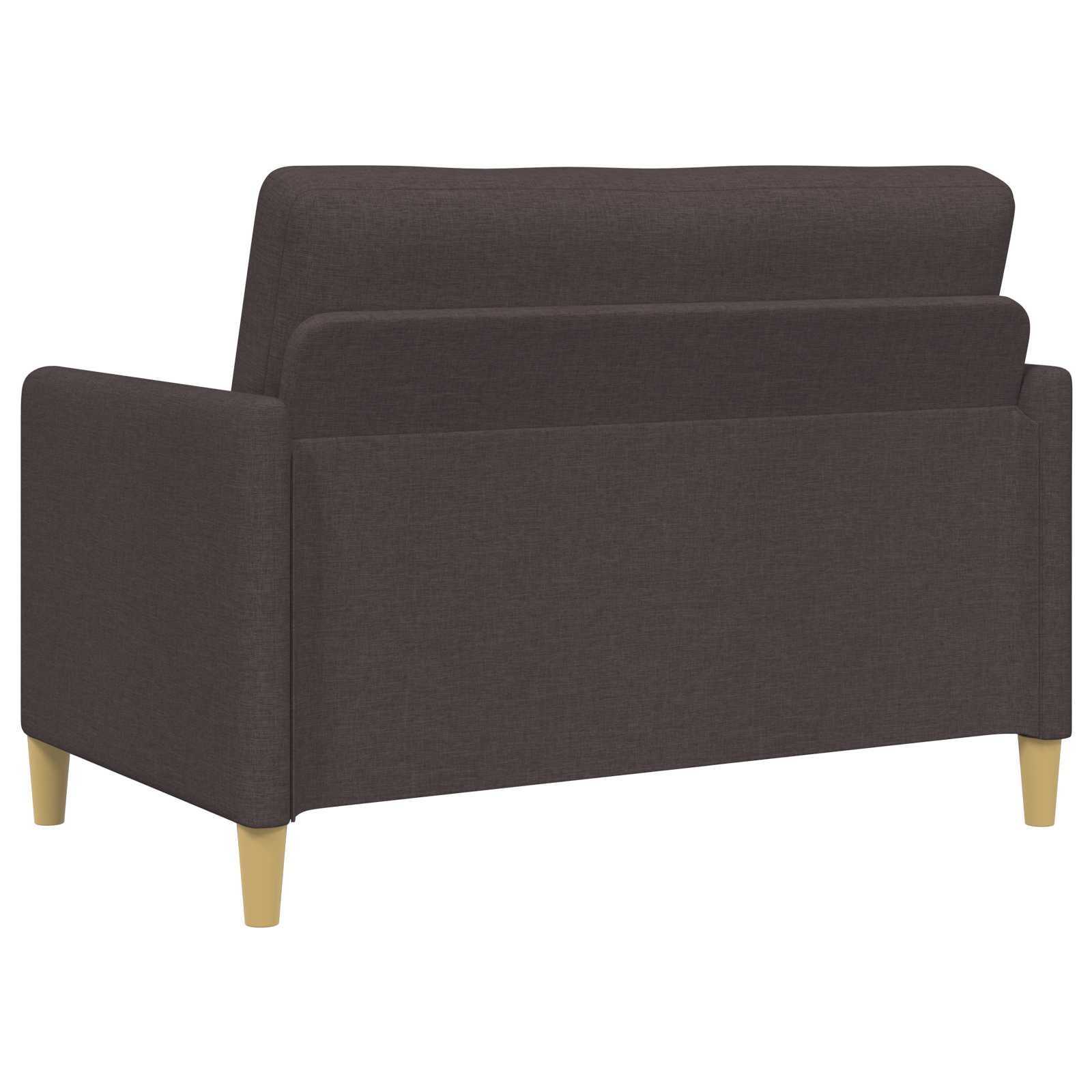 Bankenset met opbergruimte 2 st Donkerbruin Polyester