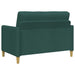Bankenset met opbergruimte 2 st Donkergroen Polyester
