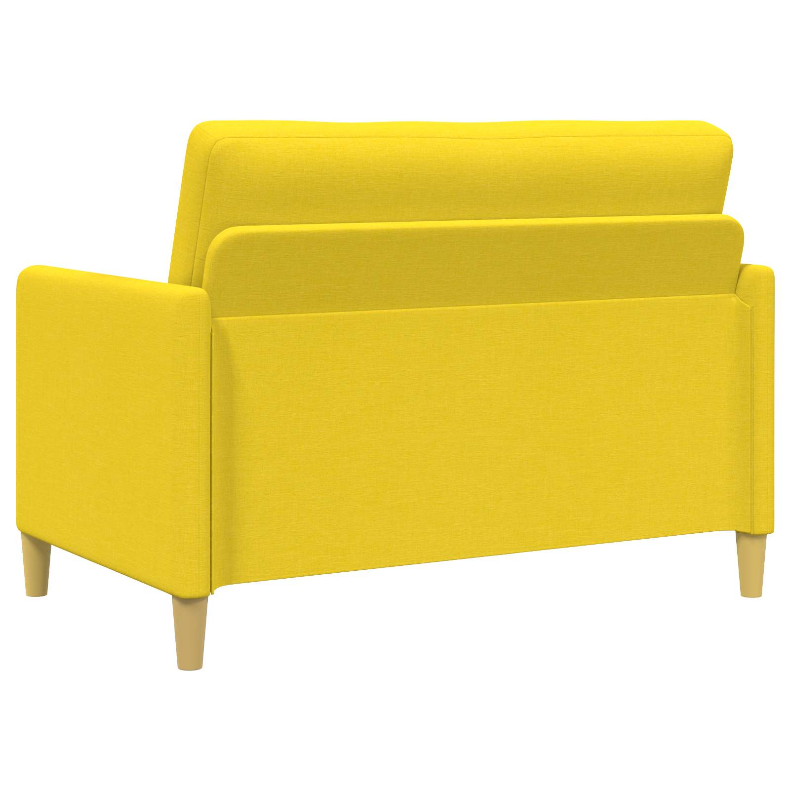 Bankenset met opbergruimte 2 st Lichtgeel Polyester