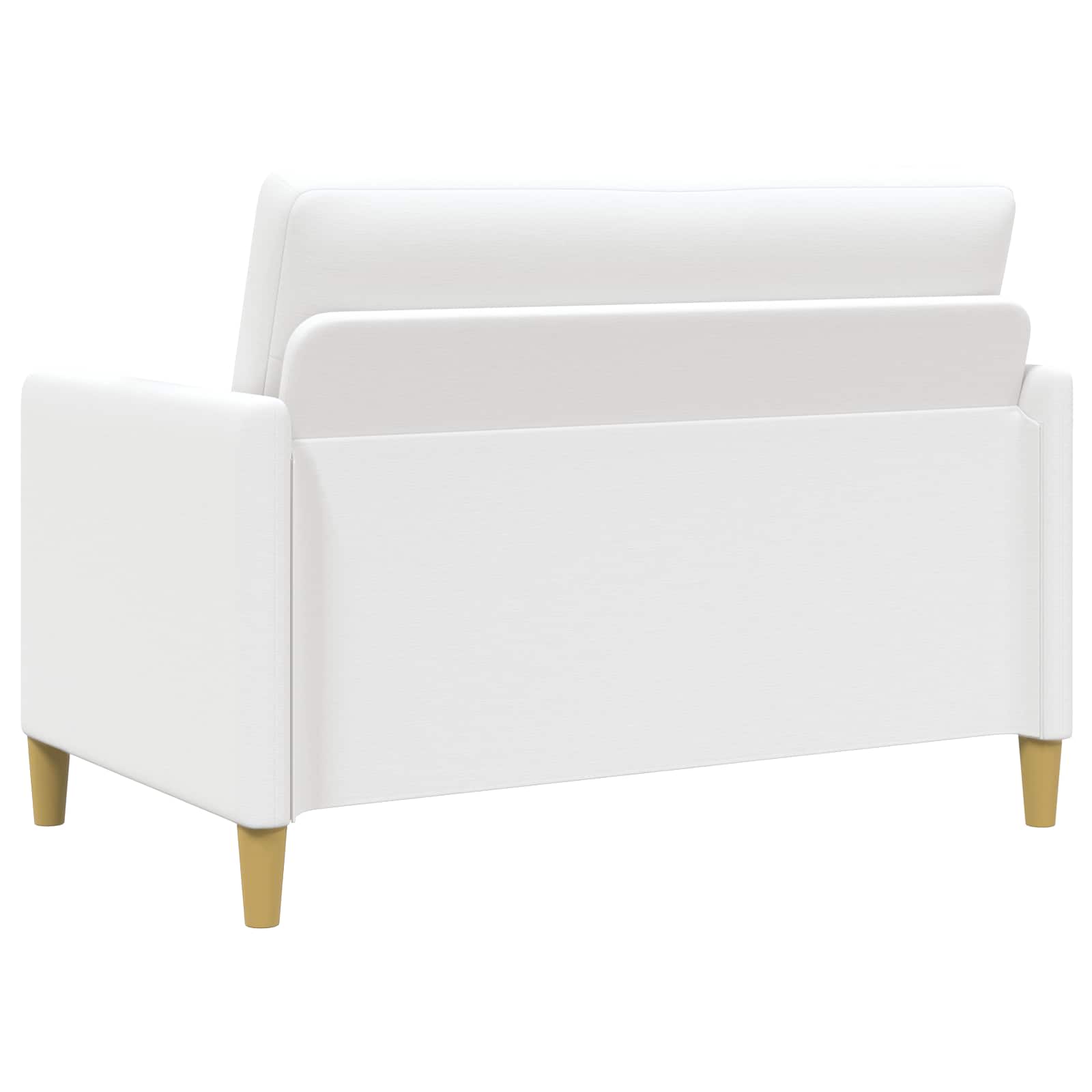 Bankenset met opbergruimte 2 st Wit Polyester