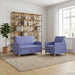 Bankenset met opbergruimte 2 st Jeans Blauw Polyester