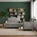 Bankenset met opbergruimte 2 st Lichtgrijs Polyester