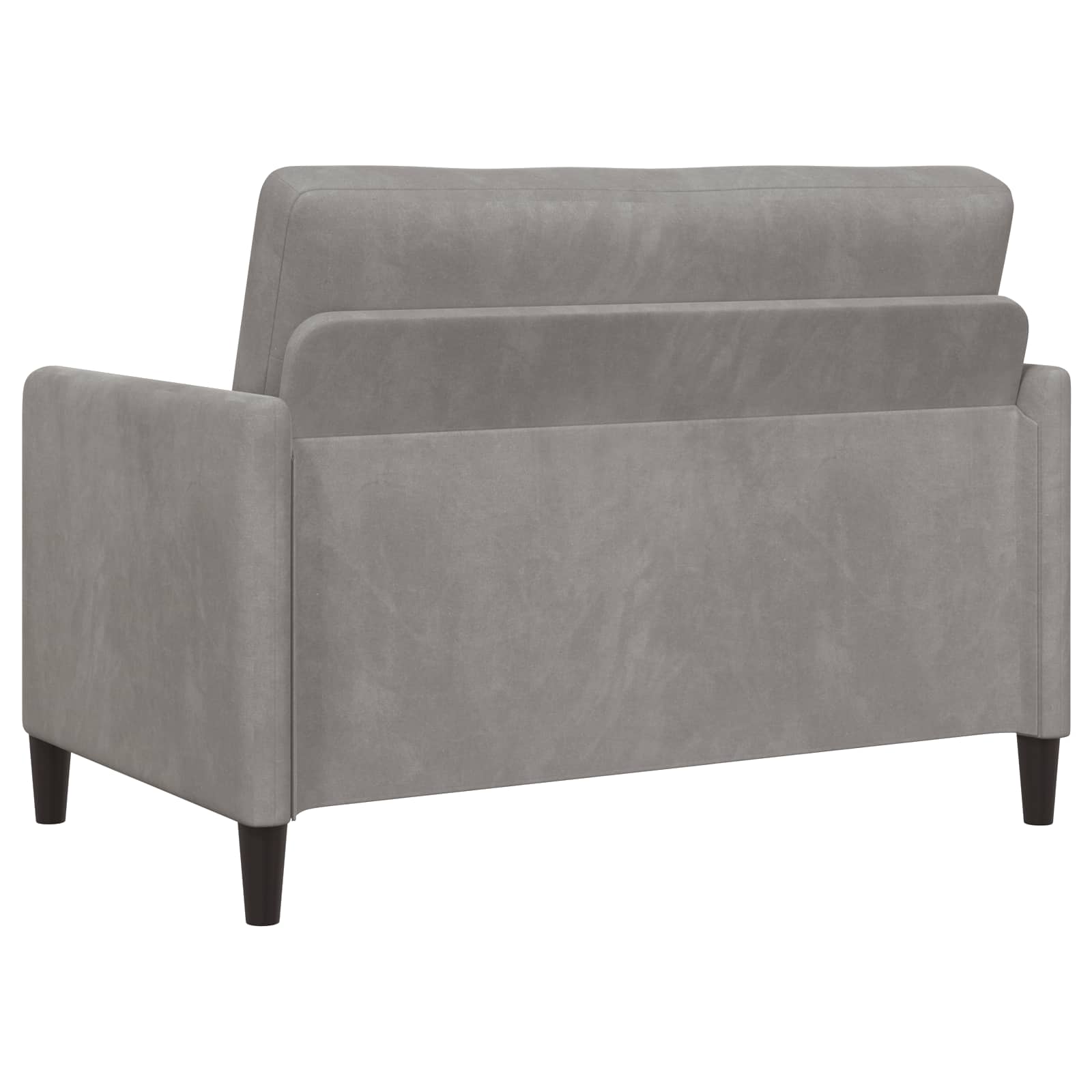 Bankenset met opbergruimte 2 st Lichtgrijs Polyester