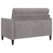 Bankenset met opbergruimte 2 st Lichtgrijs Polyester
