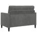Bankenset met opbergruimte 2 st Donkergrijs Polyester