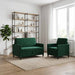 Bankenset met opbergruimte 2 st Donkergroen Polyester