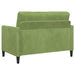 Bankenset met opbergruimte 2 st Lichtgroen Polyester
