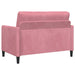 Bankenset met opbergruimte 2 st Roze Polyester