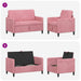 Bankenset met opbergruimte 2 st Roze Polyester