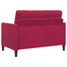 Bankenset met opbergruimte 2 st Wijnrood Polyester