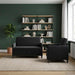 Bankenset met opbergruimte 2 st Zwart Polyester