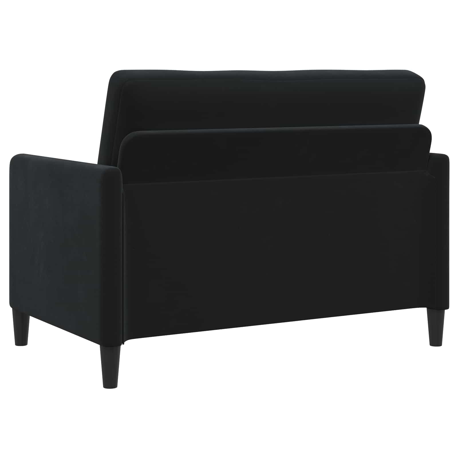 Bankenset met opbergruimte 2 st Zwart Polyester
