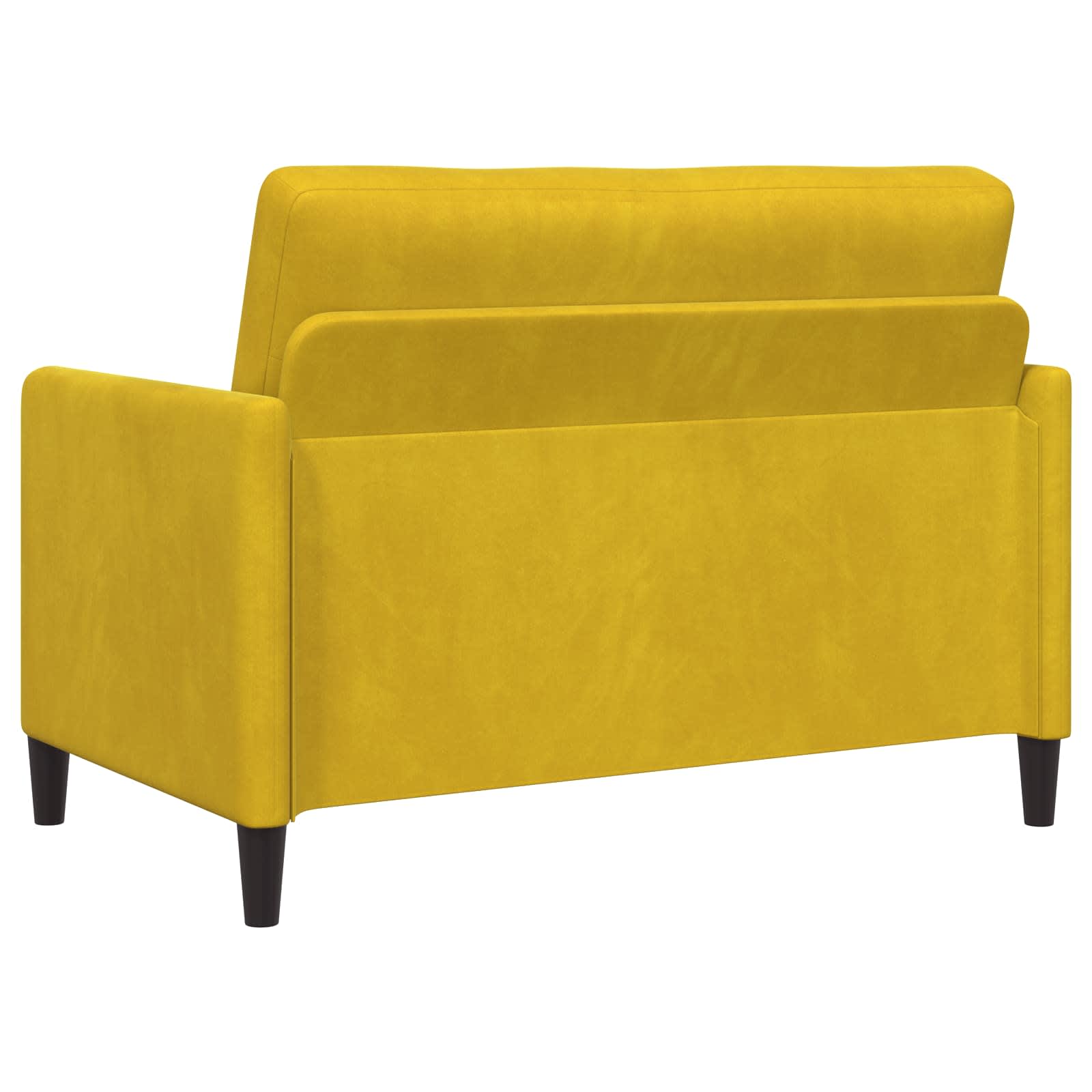 Bankenset met opbergruimte 2 st Geel Polyester