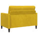 Bankenset met opbergruimte 2 st Geel Polyester