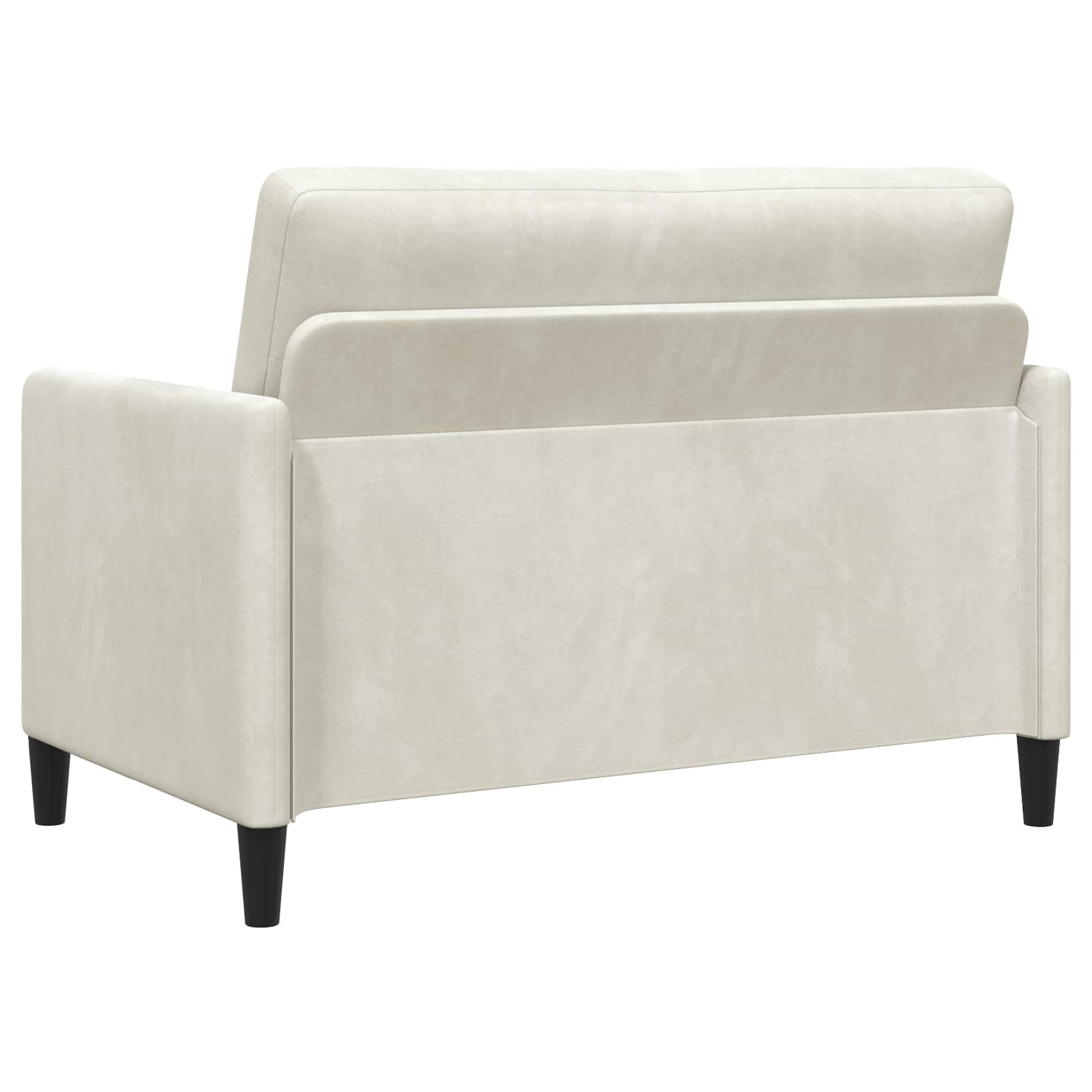 Bankenset met opbergruimte 2 st Crèmekleurig Polyester