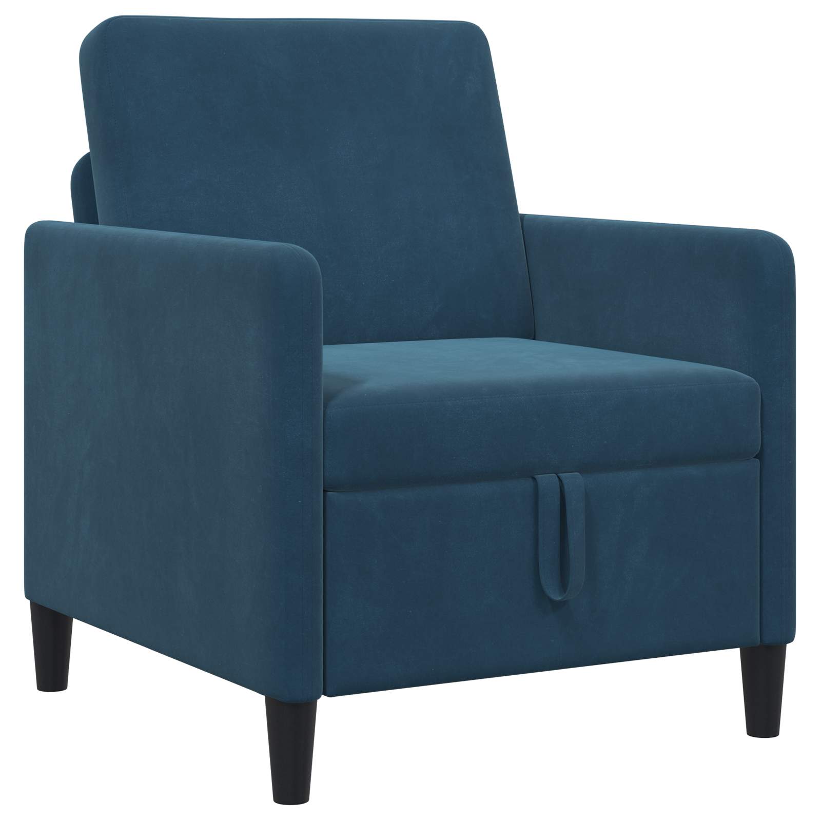 Bankenset met opbergruimte 2 st Blauw Polyester