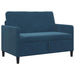 Bankenset met opbergruimte 2 st Blauw Polyester