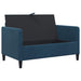 Bankenset met opbergruimte 2 st Blauw Polyester