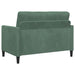 Bankenset met opbergruimte 2 st Zeegroen Polyester