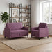 Bankenset met opbergruimte 2 st Paars Polyester