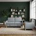 Bankenset met opbergruimte 2 st Lichtgrijs Polyester