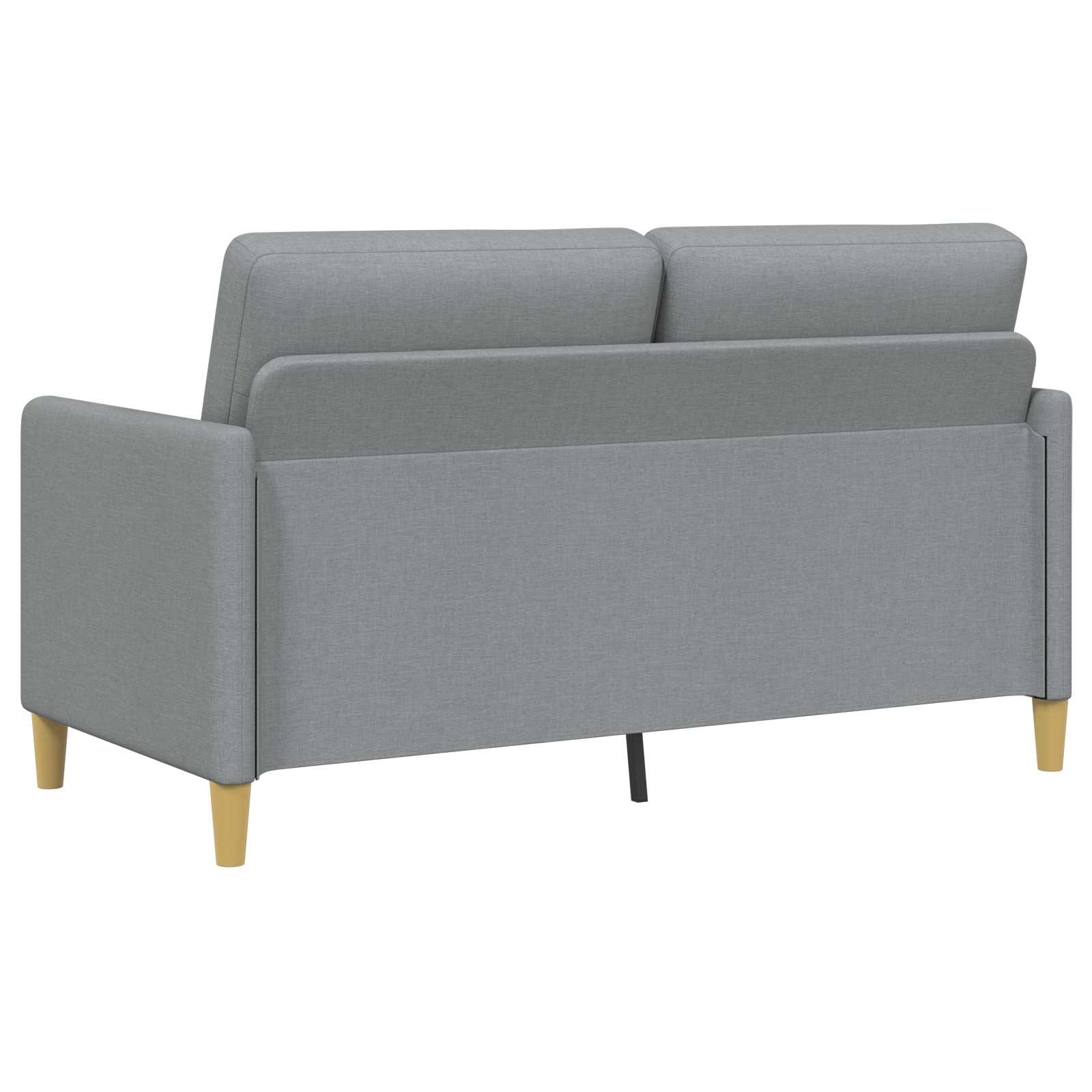 Bankenset met opbergruimte 2 st Lichtgrijs Polyester