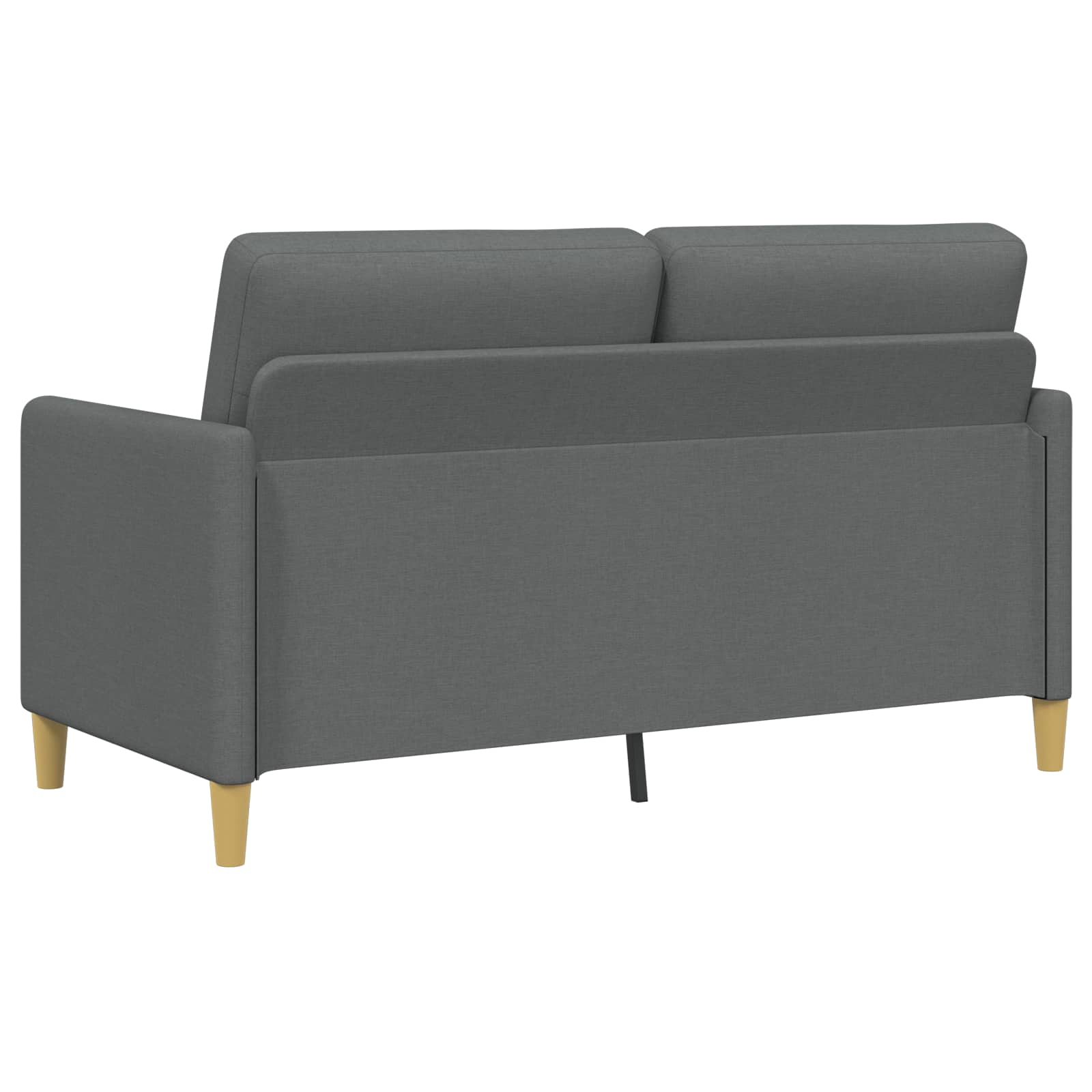 Bankenset met opbergruimte 2 st Donkergrijs Polyester