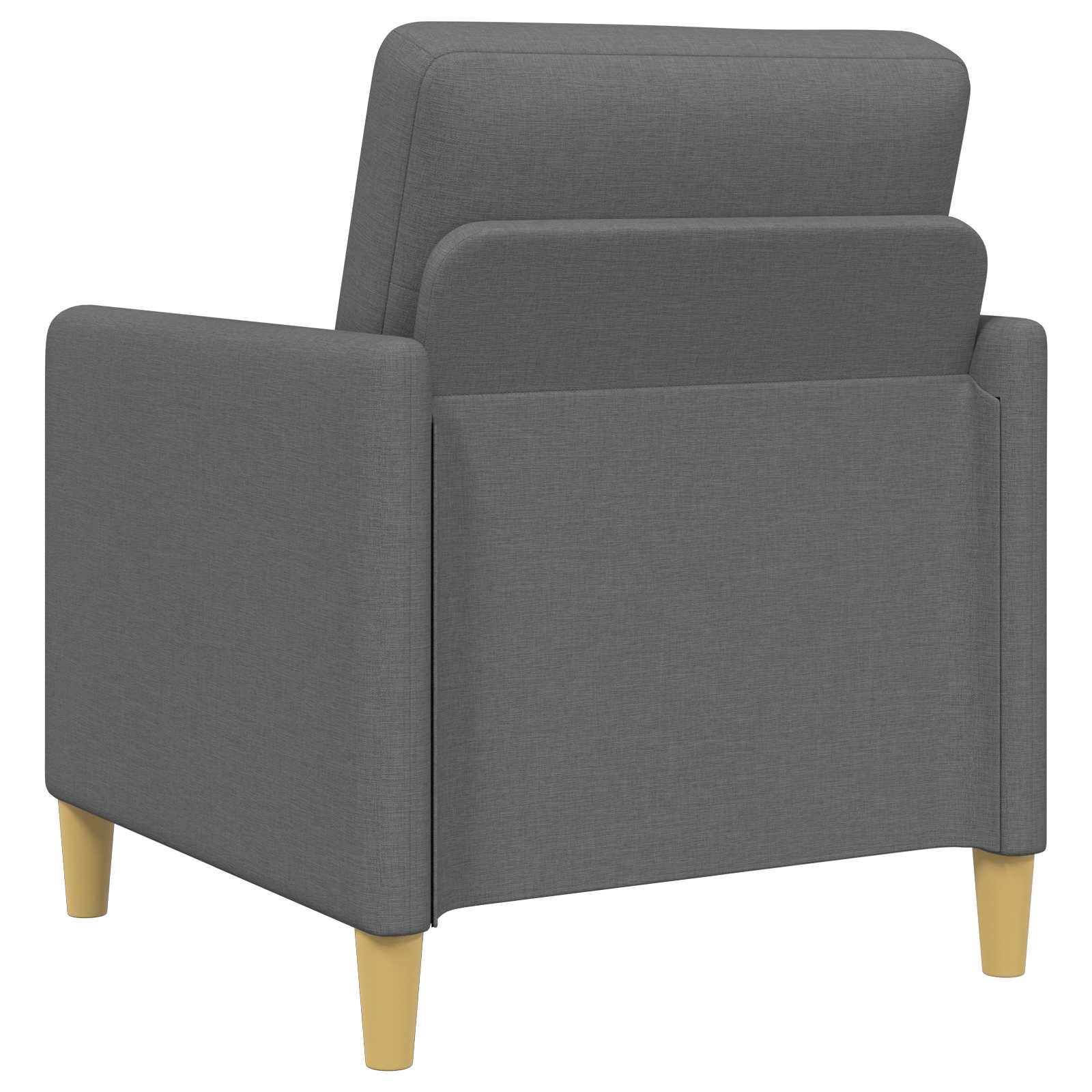 Bankenset met opbergruimte 2 st Donkergrijs Polyester