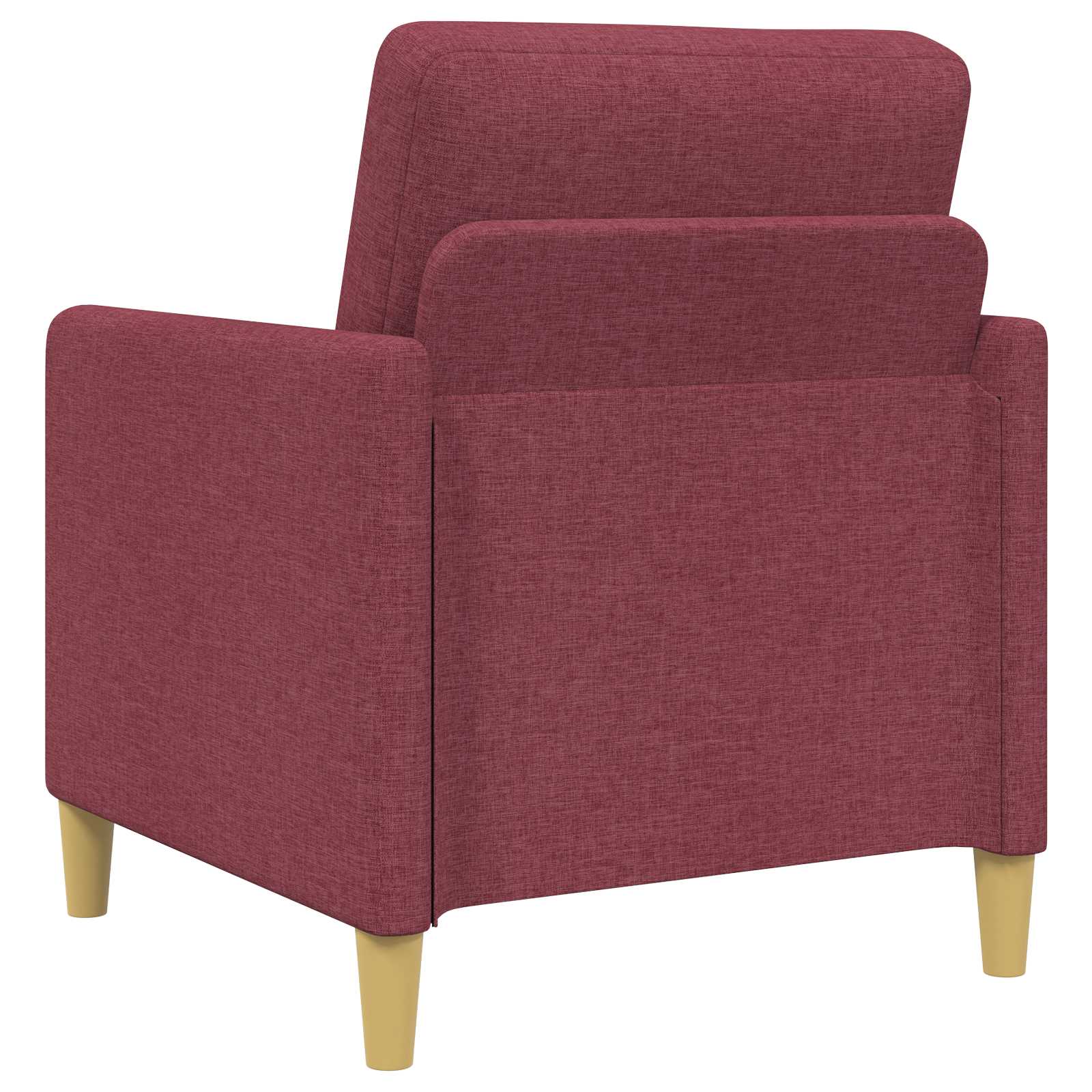 Bankenset met opbergruimte 2 st Wijnrood Polyester