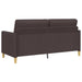 Bankenset met opbergruimte 2 st Donkerbruin Polyester